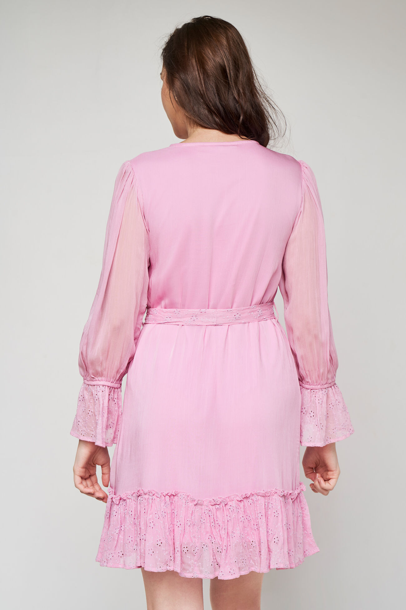 Pink Solid Straight Dress, Pink, image 5